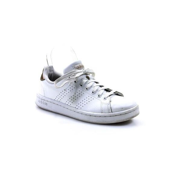 adidas Shoes - Adidas Womens White Leather Low Top Lace Up Sneakers Shoes Size 4.5
